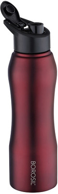 BOROSIL 1000 ml Steel Bottle(Pack of 1, Maroon)
