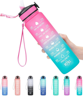 Givni Mart 1000 ml Plastic Bottle(Pack of 1, Multicolor)