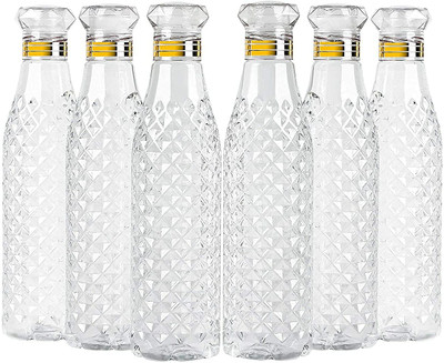 AneriDEALS 1000 ml Plastic Bottle(Pack of 6, Clear)