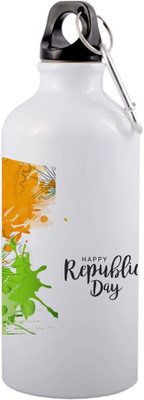 HeartInk 750 ml Aluminium Bottle(Pack of 2, White)