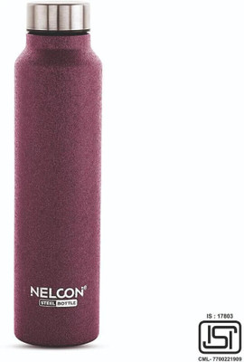 Nelcon 1000 ml Steel Bottle(Pack of 1, Maroon)