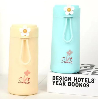 TVILLA MART 350 ml Glass Bottle(Pack of 1, Multicolor)