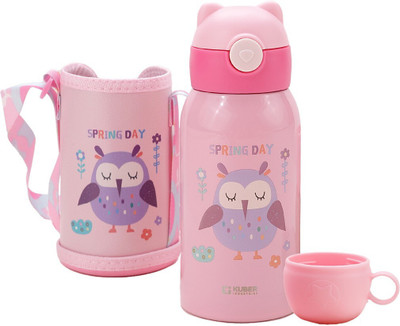 KUBER INDUSTRIES 500 ml Steel Shaker(Pack of 1, Pink)