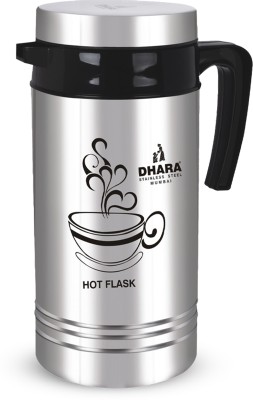 Dhara Stainless Steel Tea Star Puff Insulated Long Hours Hot And Cold Coffee Carafe 1200 ml Flask(Pack of 1, Silver, Steel)