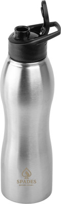 SPADES 1000 ml Stainless Steel Bottle(Pack of 1, Silver)