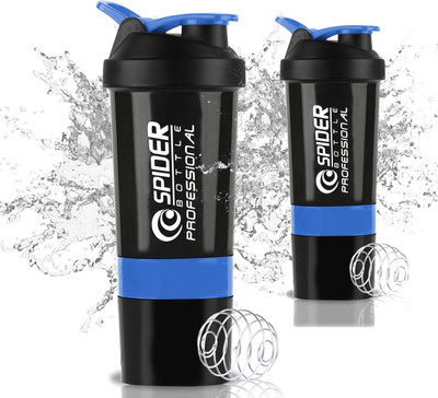 TRUE INDIAN 500 ml Plastic Shaker(Pack of 2, Blue)
