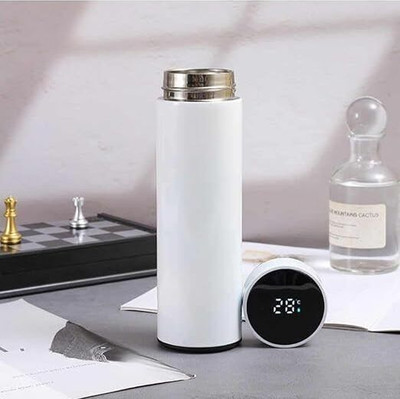 Elegenz 500 ml Steel Flask(Pack of 1, White)