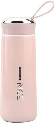 Velvet Jewelz 400 ml Glass, Silicone Bottle(Pack of 1, Pink)