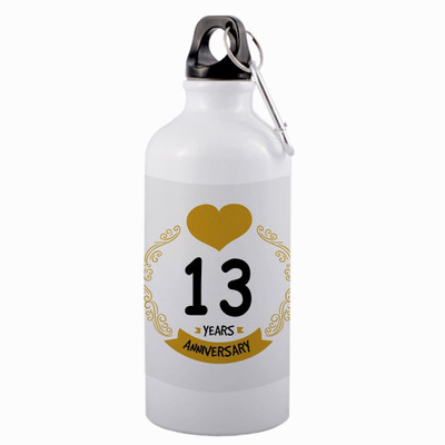 HeartInk 750 ml Aluminium Bottle(Pack of 2, White)