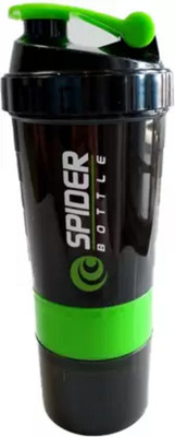 Snipper 500 ml PET Shaker(Pack of 1, Green, Black)