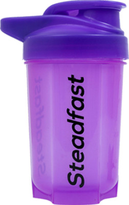 Steadfast NUTRITION 400 ml Plastic Shaker(Pack of 1, Purple)