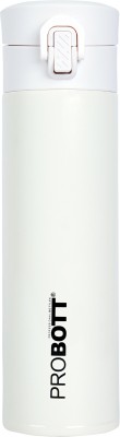 PROBOTT Thermosteel Gliter Hot and Cold Vacuum Flask 300 ml Flask(Pack of 1, White, Steel)