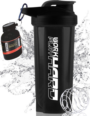 Dassio 700 ml Plastic Shaker(Pack of 2, Black)