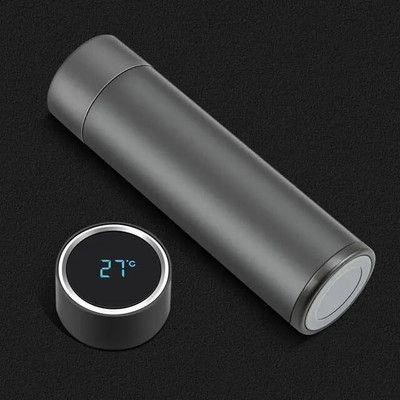 3D METRO SUPER STORE 500 ml Steel Flask(Pack of 1, Grey)