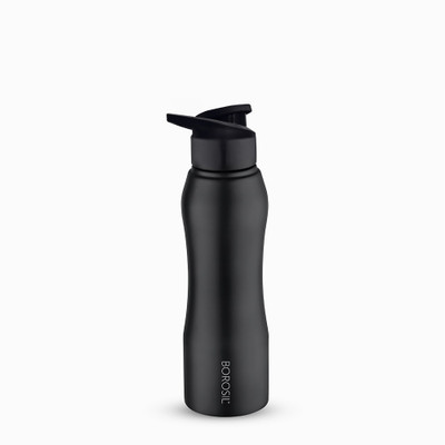BOROSIL 1000 ml Steel Bottle(Pack of 1, Black)
