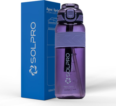 SOLPRO 1000 ml Plastic Bottle(Pack of 1, Purple)
