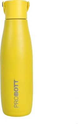 PROBOTT Thermosteel Trendy Hot and Cold Vacuum Flask 700 ml Flask(Pack of 1, Yellow, Steel)