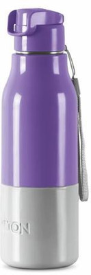 Advikatrend 600 ml Steel Bottle(Pack of 1, Purple, Grey)