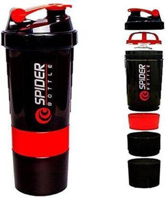 Spider Mart 500 ml Plastic Shaker(Pack of 1, Red)