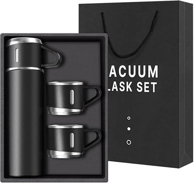 MMTSWorld 500 ml Steel Bottle(Pack of 1, Black)