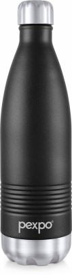 pexpo 24 Hrs Hot and Cold ISI Certified, Echo Delux Vacuum insulated Water Bottle 750 ml Flask(Pack of 1, Black, Steel)