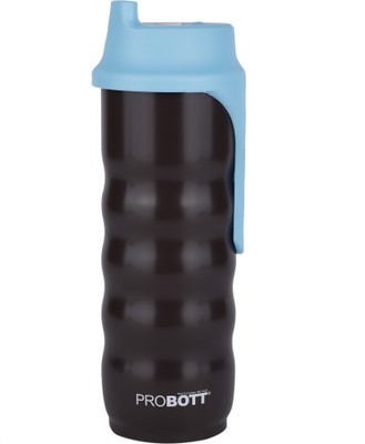 PROBOTT 500 ml Plastic Shaker(Pack of 1, Black, Blue)
