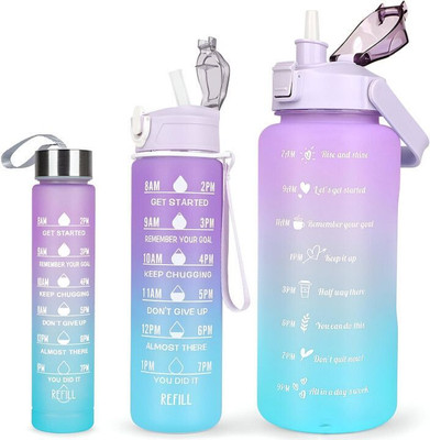 Unisky 2000 ml Plastic Bottle(Pack of 3, Multicolor)