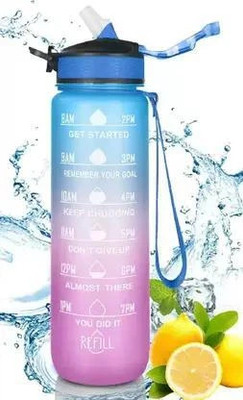 SVE 1000 ml Tritan Sipper(Pack of 1, Blue, Pink)