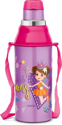 MILTON Kool Steelight 400 Insulated Inner Water Bottle for Kids, 404 ml Bottle(Pack of 1, Purple, Steel)