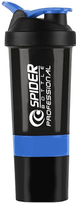 Kisam 500 ml Plastic Shaker(Pack of 1, Blue)