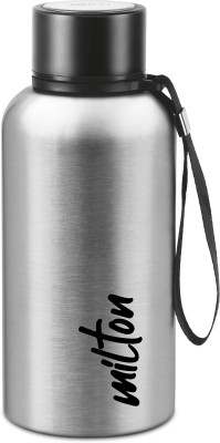 MILTON Aura 500 Thermosteel Bottle| 24 Hours Hot and Cold 520 ml Flask(Pack of 1, Silver, Steel)