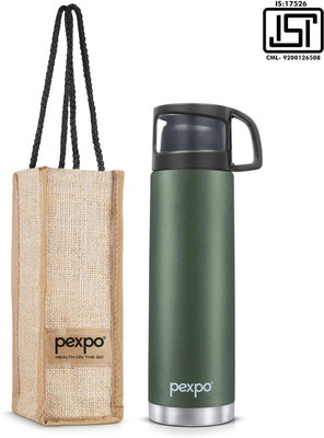 pexpo 1000 ml Steel Flask(Pack of 1, Green)