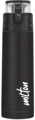 MILTON 750 ml Steel Flask(Pack of 1, Black)