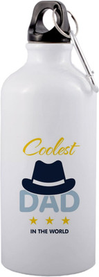 EchoPrints 650 ml Aluminium Bottle(Pack of 1, White)