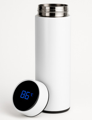 THE SILVERMADE 500 ml Steel Sipper(Pack of 1, White)