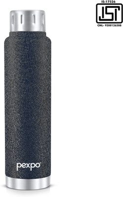 pexpo 500 ml Steel Flask(Pack of 1, Black)