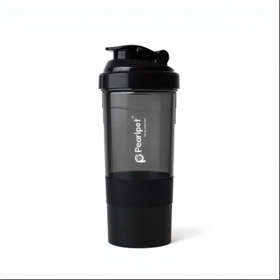 Pearlpet 500 ml Plastic Shaker(Pack of 10, Black)