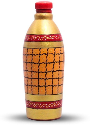 Terra Charms 1000 ml Clay Bottle(Pack of 1, Multicolor)
