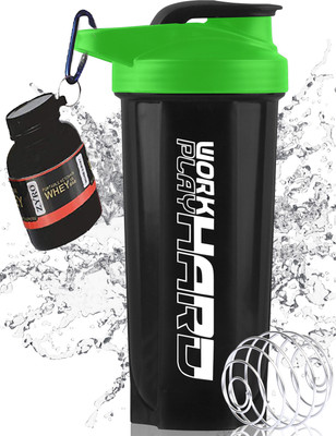 ZYRO 700 ml Plastic Shaker(Pack of 2, Green)