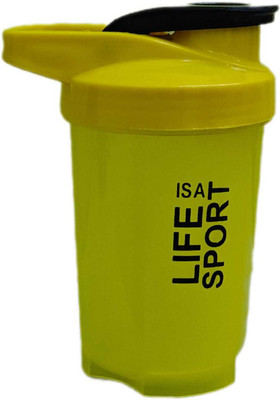VASASBYTE 500 ml Plastic Shaker(Pack of 1, Yellow)