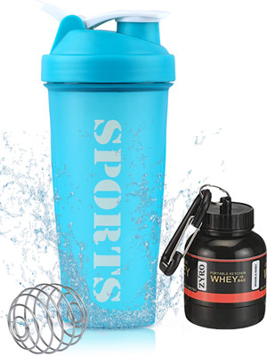 ZYRO 650 ml Plastic Shaker(Pack of 2, Multicolor)