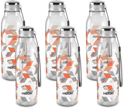 MILTON helix 1000 ml Bottle(Pack of 6, Orange, Plastic)