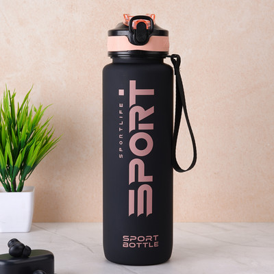 varada 1000 ml Plastic Sipper(Pack of 1, Black, Pink)