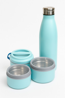 AAA 1000 ml Stainless Steel, Plastic Bottle(Pack of 1, Light Green)