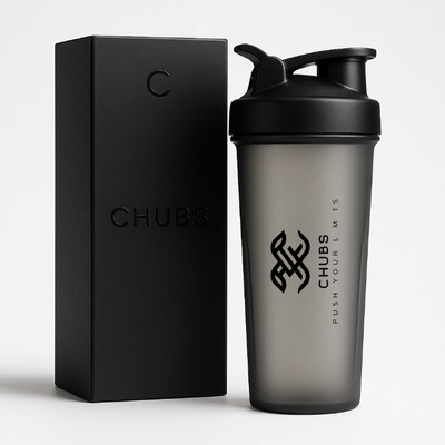 Chubs 700 ml Plastic Shaker(Pack of 1, Black)