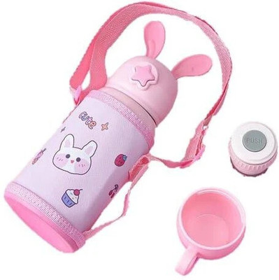 CherryBox 500 ml Steel Sipper(Pack of 1, Pink)