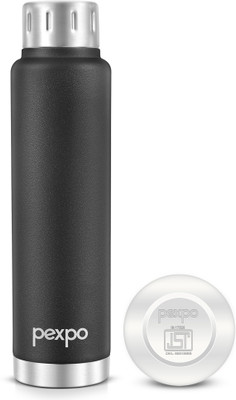 pexpo 500 ml Steel Flask(Pack of 1, Black)
