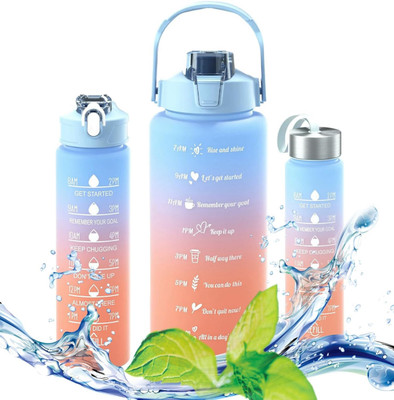 RBM 2000 ml Silicone Bottle(Pack of 3, Multicolor)
