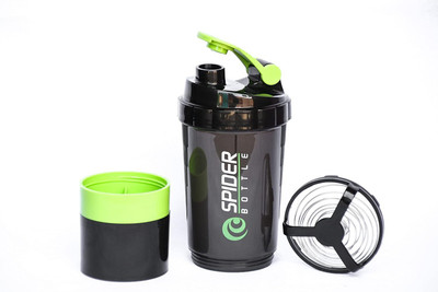 Da Novira 500 ml Plastic Shaker(Pack of 1, Green)