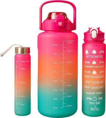 BudgetCart 2000 ml Plastic Bottle(Pack of 3, Multicolor)